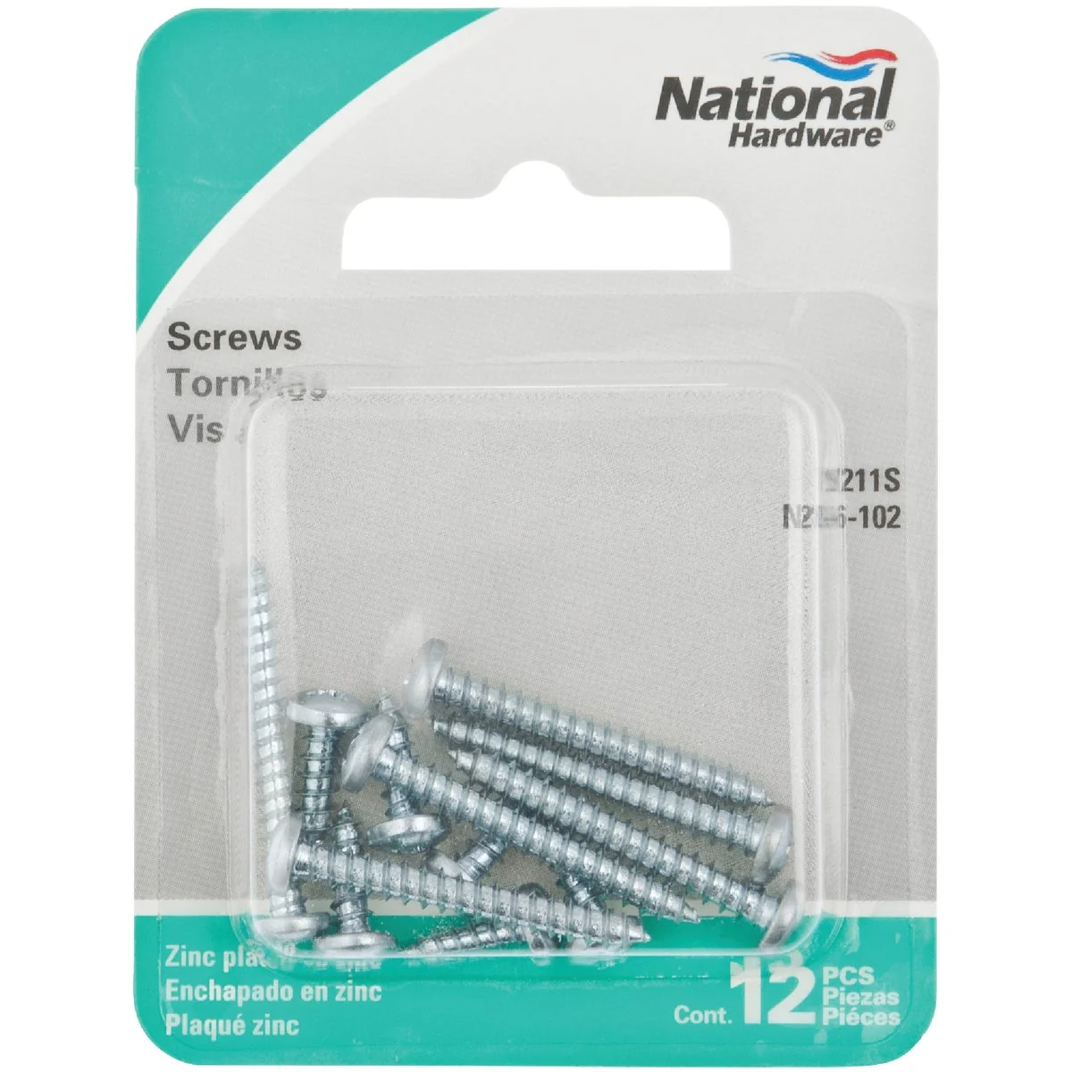 High-Quality National 211 Steel Shelf Bracket Screw Zinc 12-Pack Eco-Friendly