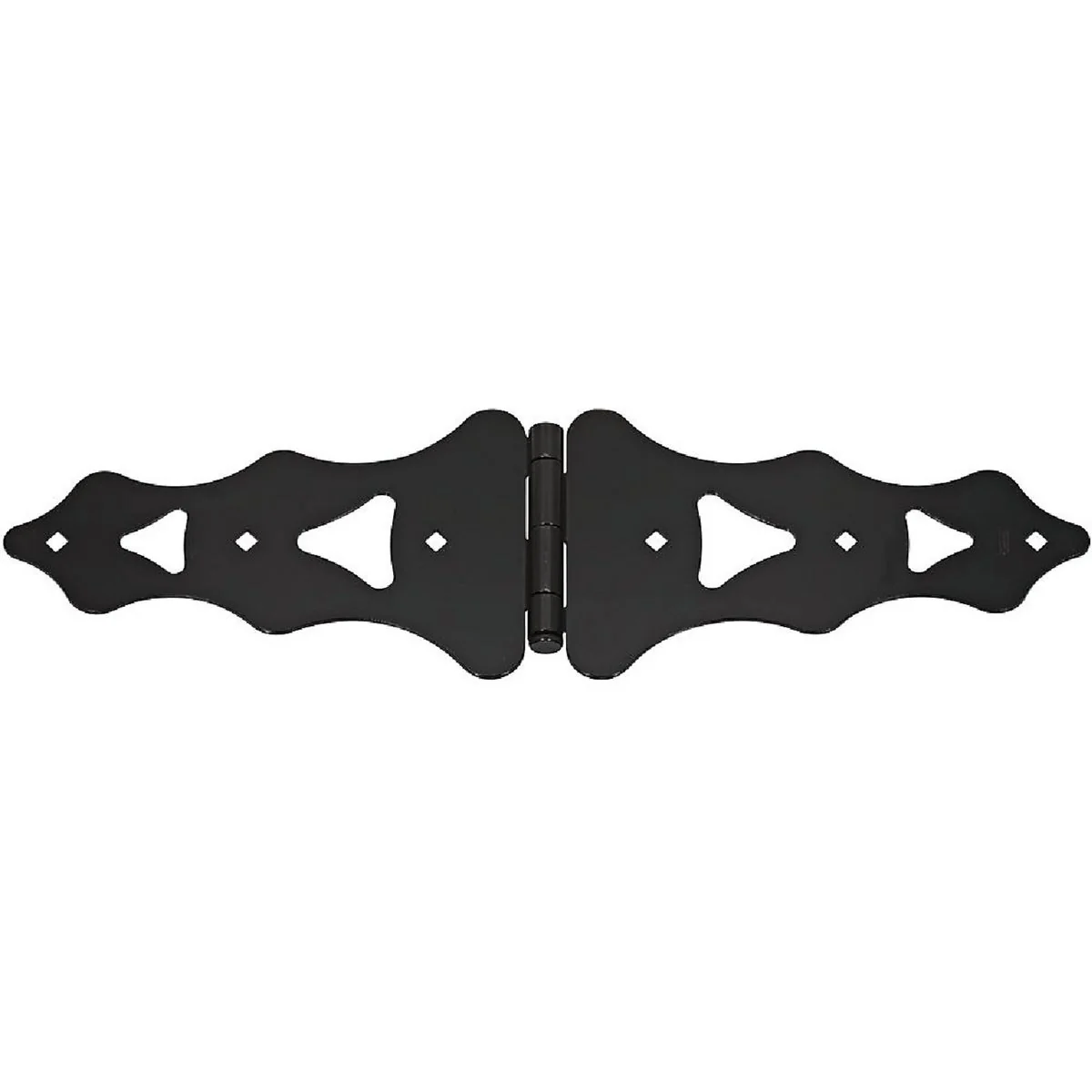 Solid National 10 In. Black Ornamental Strap Hinge Comfortable