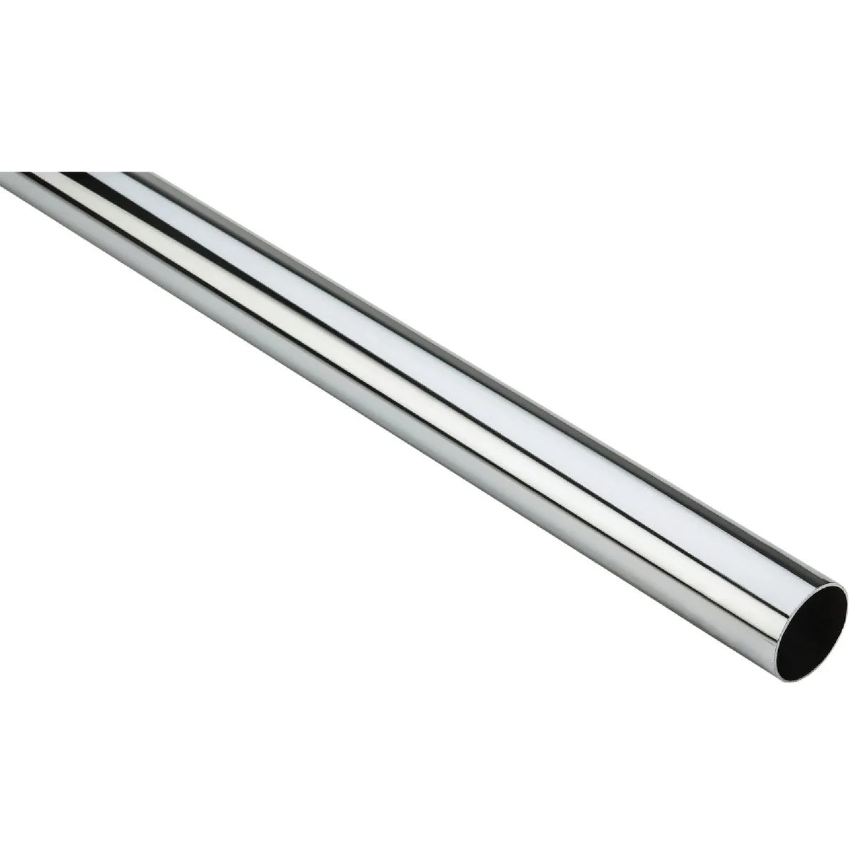 Modern Stanley Home Designs 8 Ft. x 1-5 16 In. Cut-to-Length Closet Rod Chrome Authentic
