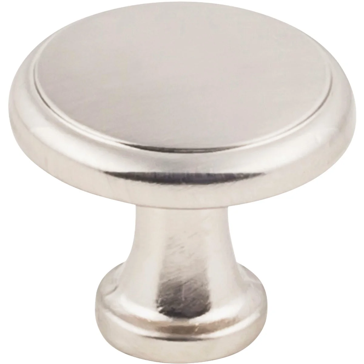 Fashionable KasaWare 1-3 16 In. Dia. Satin Nickel Cabinet Knob 4-Pack Long-Lasting