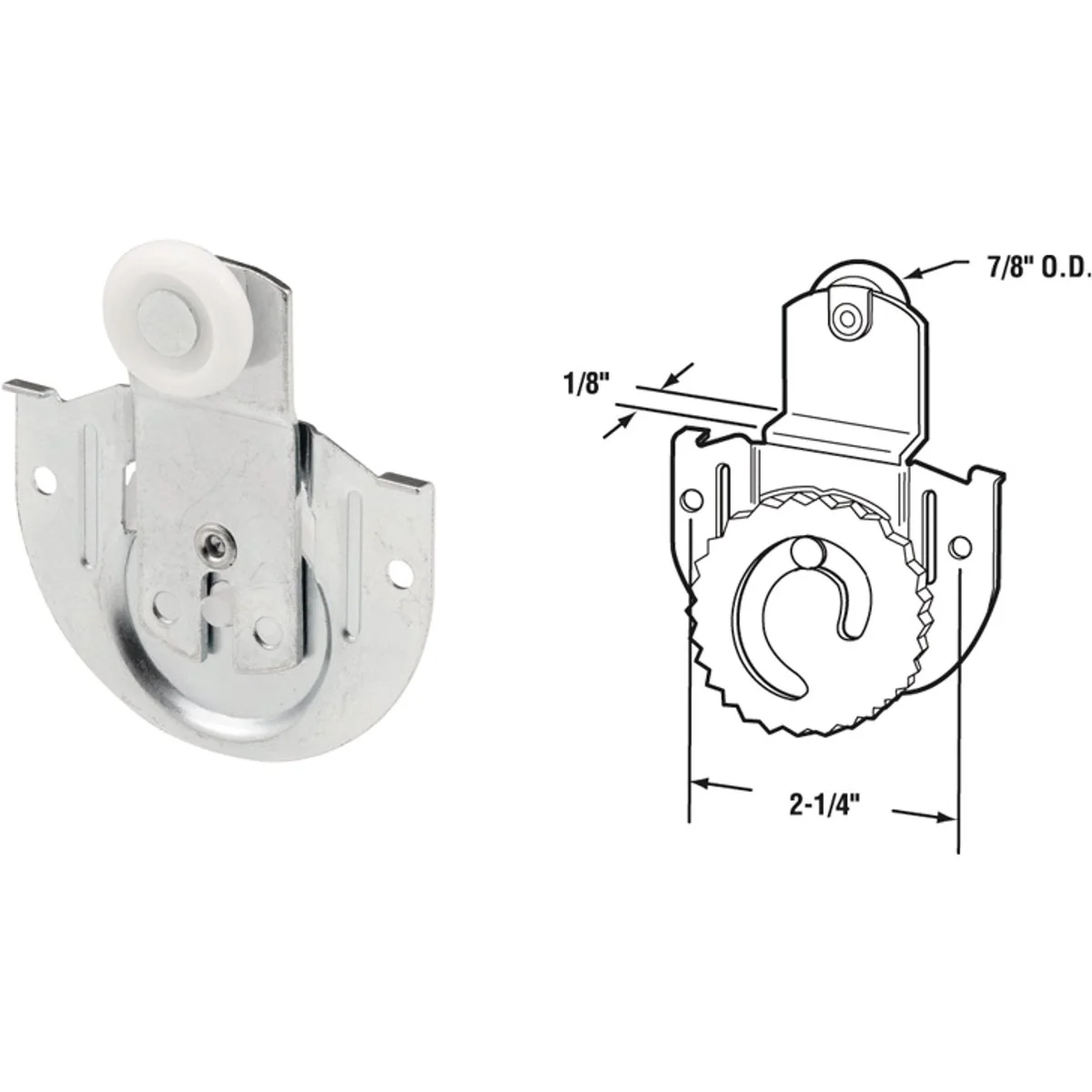 Sustainable Prime-Line 1 8 In. Offset Adjustable Wheel Front Bypass Door Roller 2-Count Expertly Made