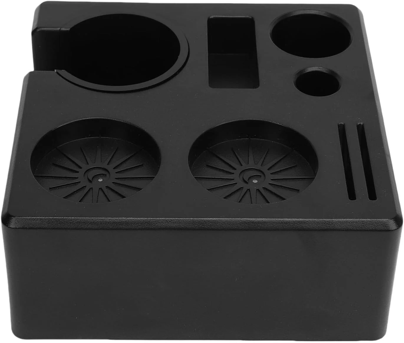 Fine Coffee Tamping Station Organizer ABS Tamper Storage Holder Stand with Drawer for Portafilter Distributor Home Cafe Durable