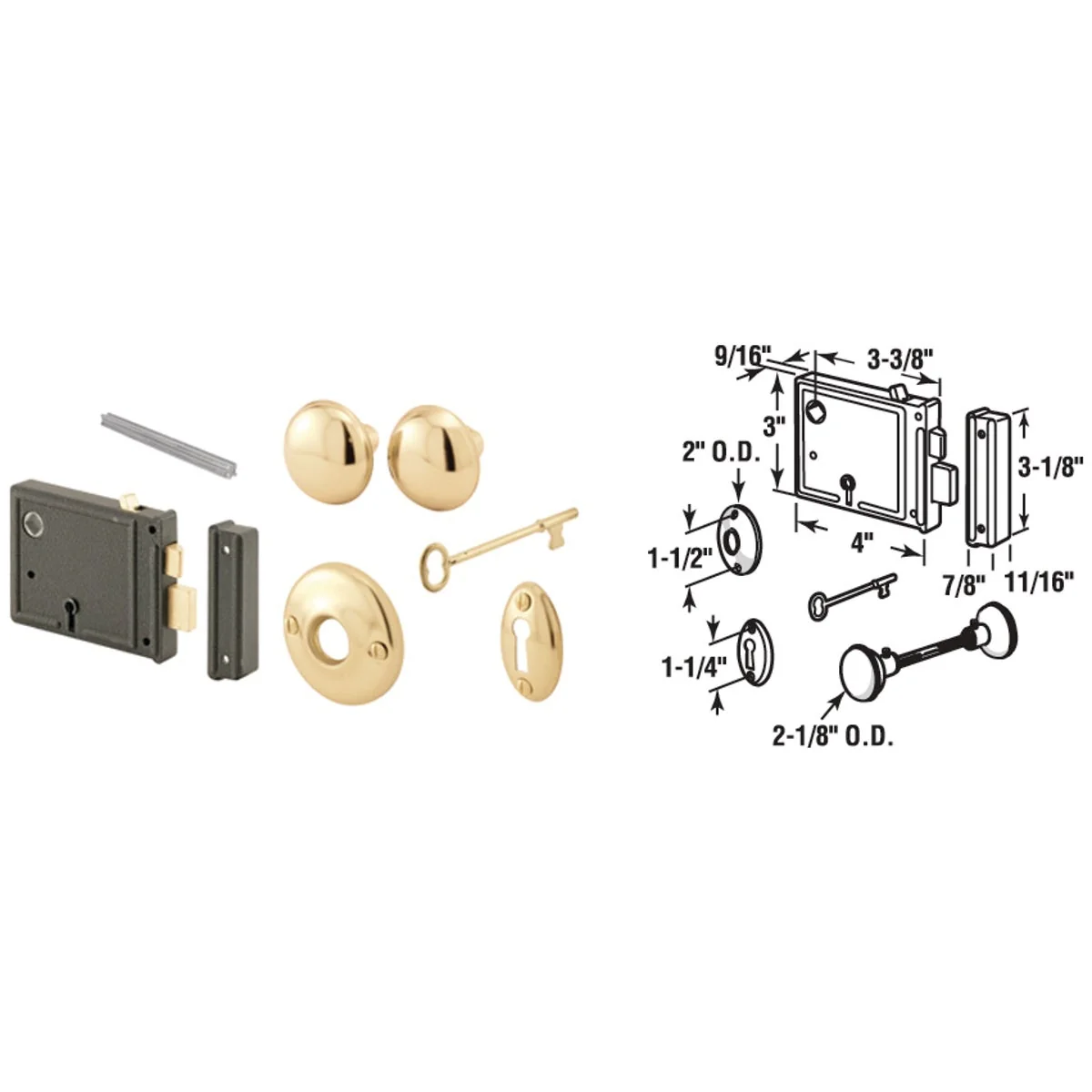 Reliable Defender Security Horizontal Placement Bit Key Trim Lock Premium Material