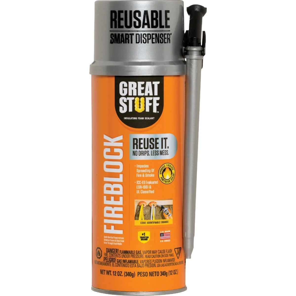 Enhanced Great Stuff Smart Dispenser 12 Oz. Fireblock Foam Sealant Practical