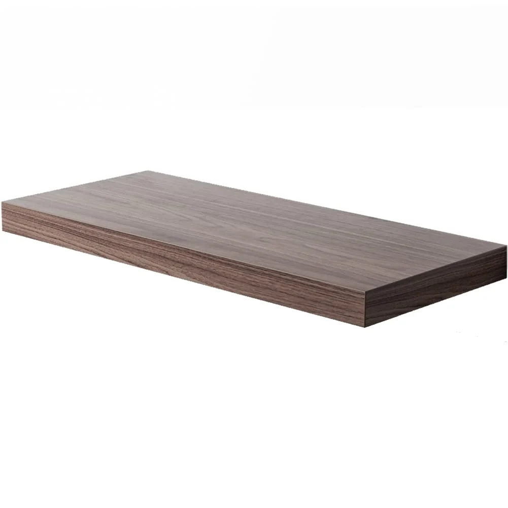 Fast Floating Shelf Set of 1 Wall Shelf 24 in W x 12.75 in D x 2 in H Wooden Floating Wall Shelf with Invisible Brackets for Living Room Bedroom Bathroom Kitchen Storage and Decor Walnut Excellent