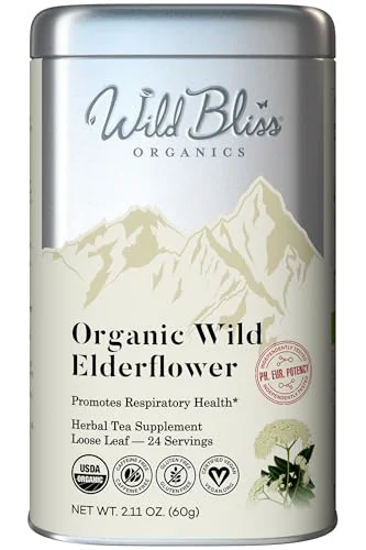 High-Grade Organic Elderflower Tea 2.11 Ounce Outstanding