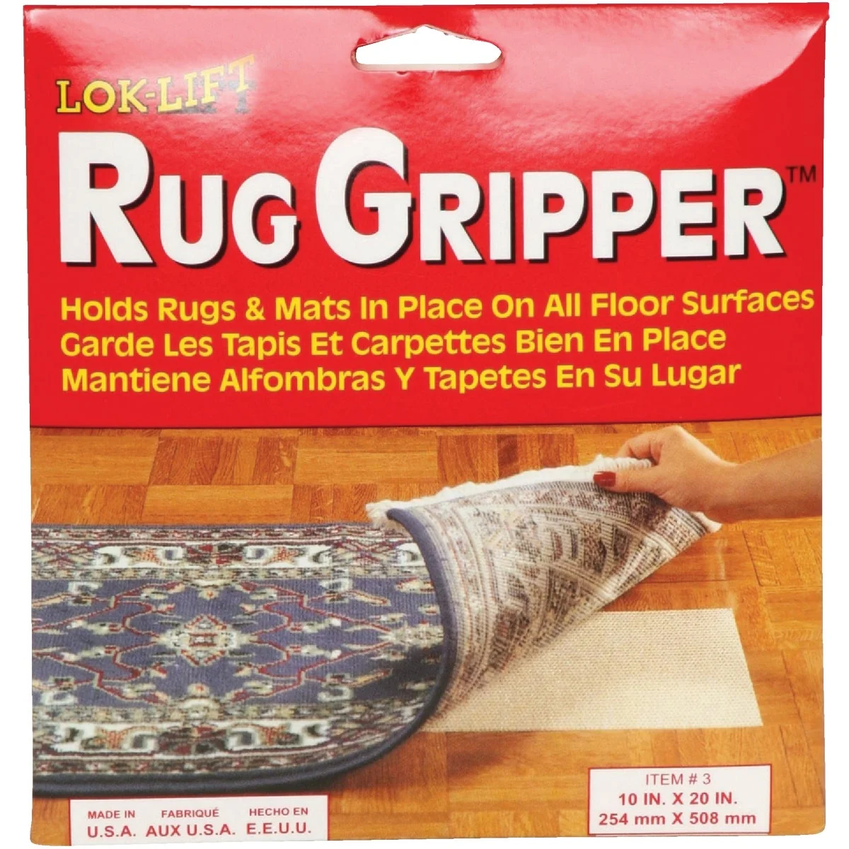 Specialty Lok-Lift Rug Gripper 10 In. x 20 In. Nonslip Rug Pad Exceptional