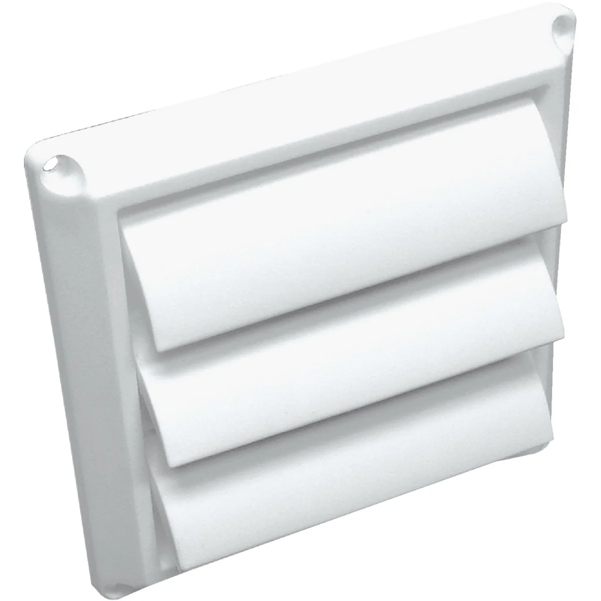 Classic Lambro 4 In. White Plastic Louvered Dryer Vent Hood Proven