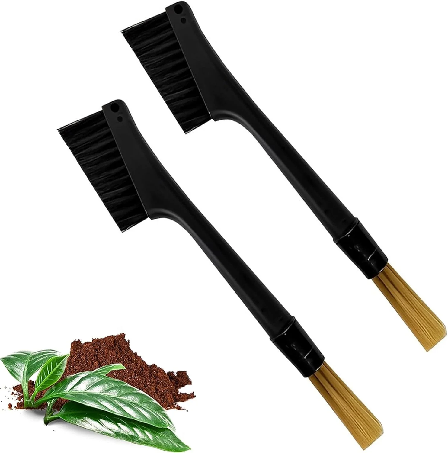Smart Coffee Machine Cleaning Brushes 2Pcs Detachable Dusting Bar Espresso Coffee Machine Grinder Cleaning Brushes Elegant