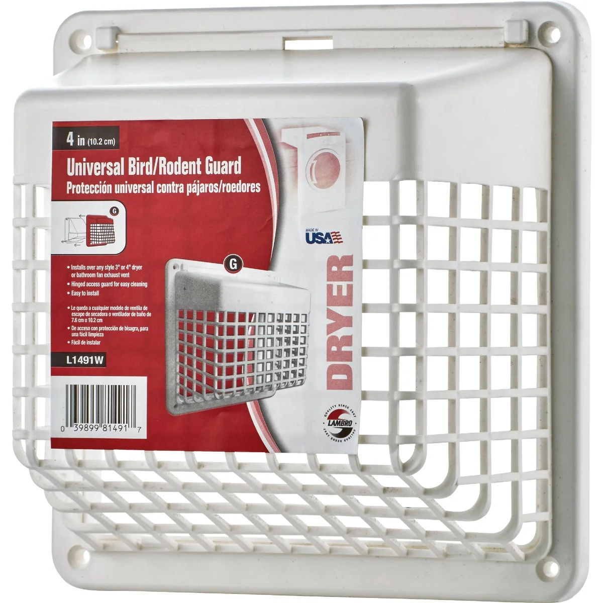 Sustainable Lambo Universal 4 In. Plastic Pest Barricade Vent Guard Certified