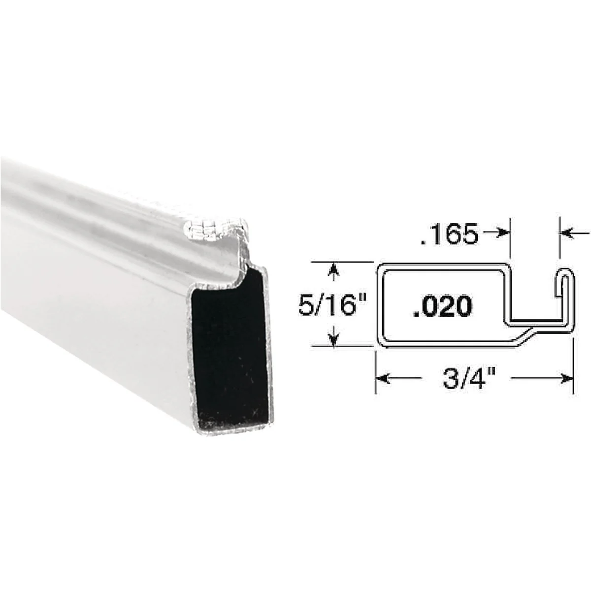Safe Prime-Line Make-2-Fit 3 4 x 5 16 x 94 White Aluminum Screen Frame Trendy