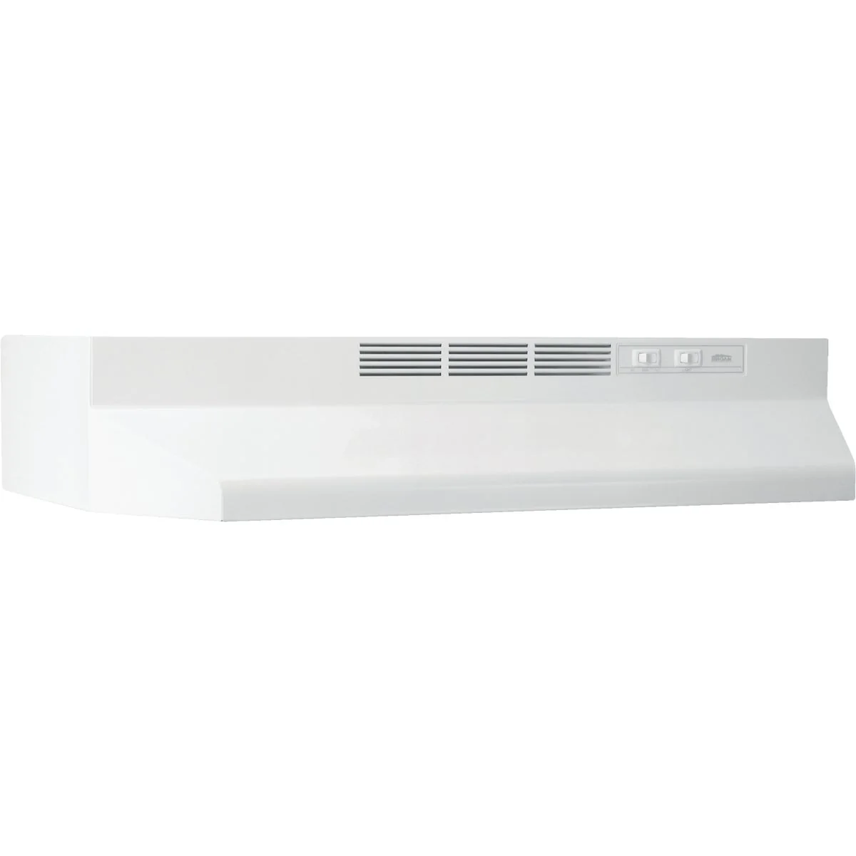 Detailed Broan-Nutone 41000 Series 24 In. Non-Ducted White Range Hood Contemporary