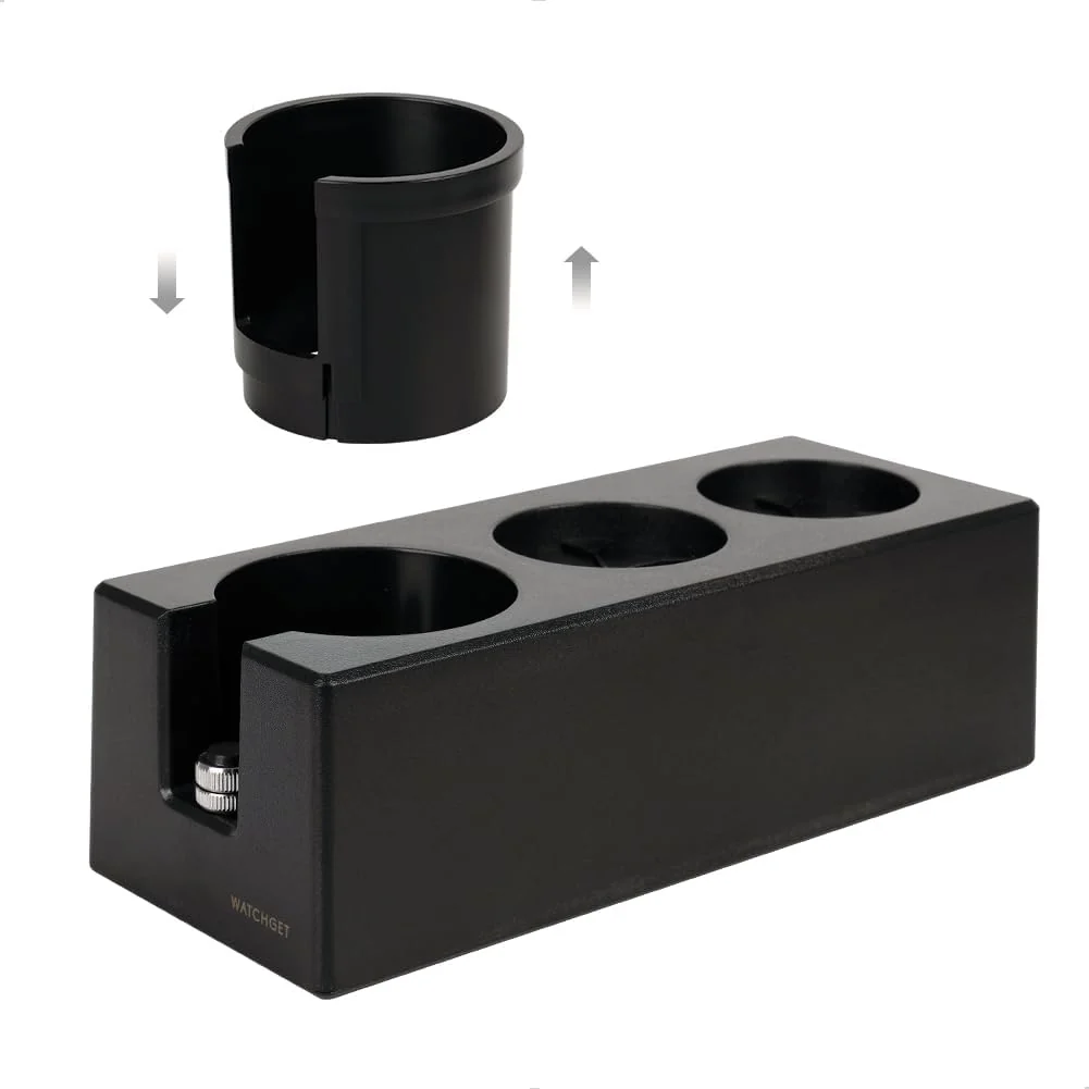 Easy-to-Use watchget Espresso Tamping Station Plastic Espresso Organizer Box for 51 54 58mm Portafilter Tamper Distributor and Barista Accessories Smart