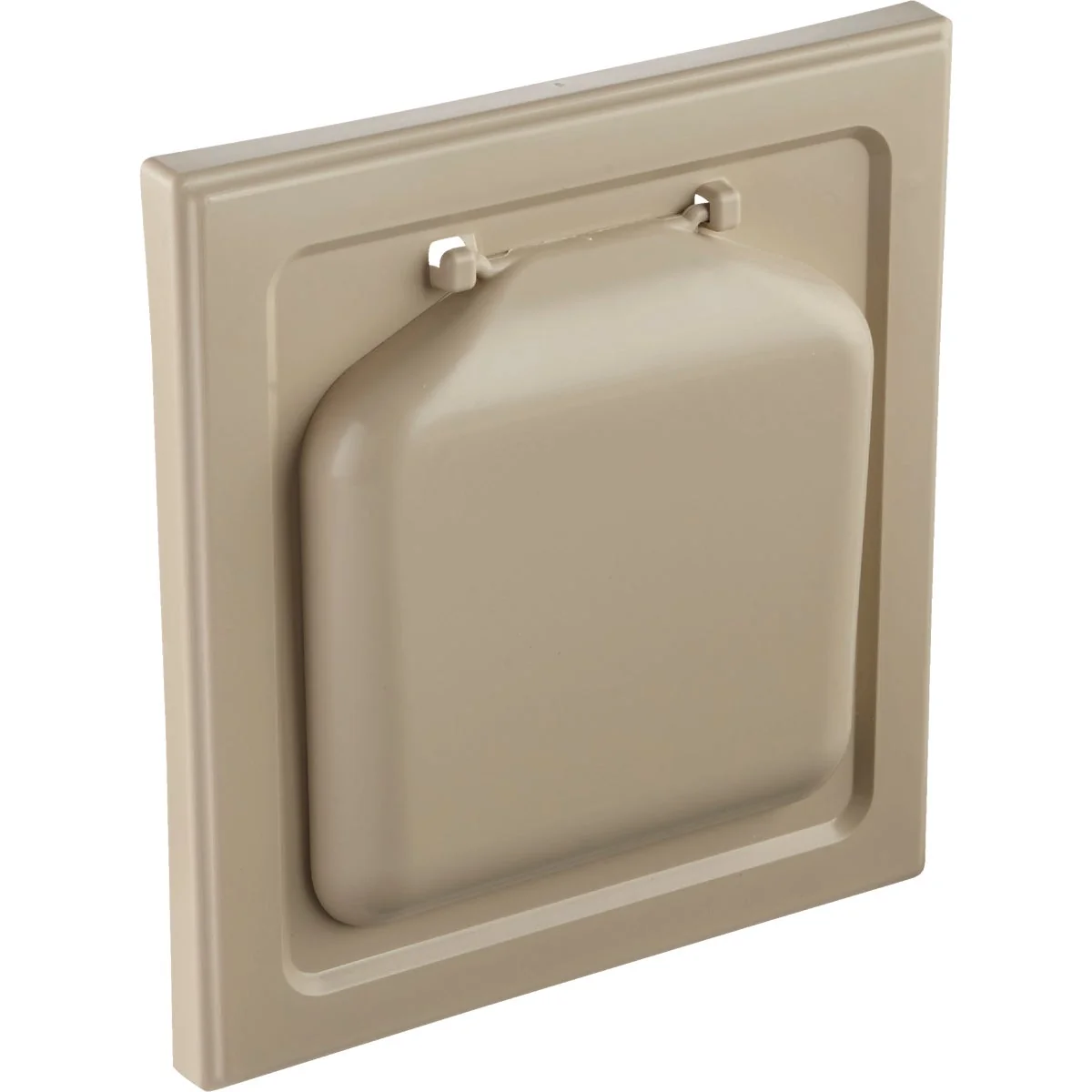 First-Class No-Pest 4 In. Tan Plastic Wide Mount Dryer Vent Hood Secure