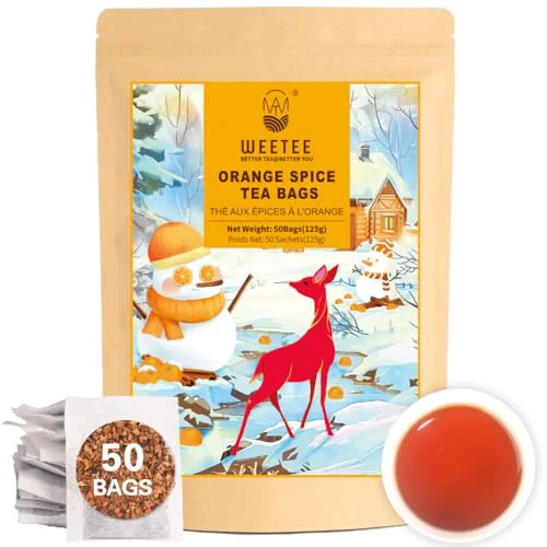 Excellent Orange Spice Herbal Tea Bags 50count 50 Count High-End