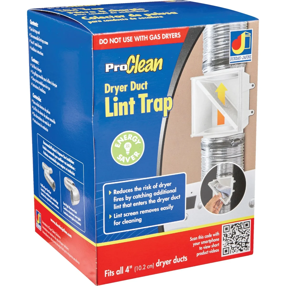 Classic ProClean Plastic Dryer Duct Lint Trap Flexible
