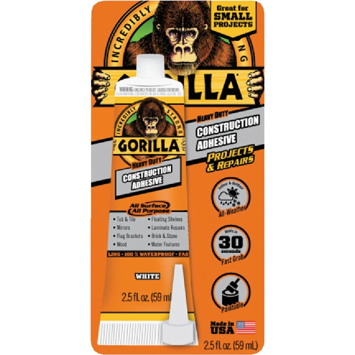 Prestigious Gorilla 2.5 Oz. All Surface Construction Adhesive Green