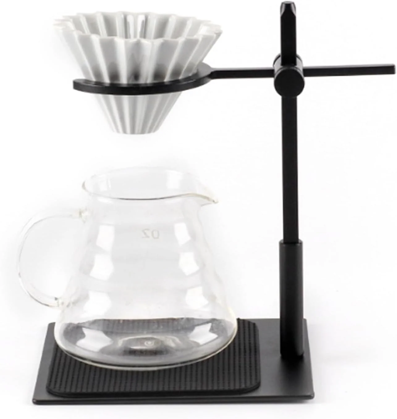 Smooth Tyenaza Pour Over Coffee Stand Aluminum Alloy Pour Over Coffee Station Dripper Stand Adjustable Antislip Coffee Dripper Stand for Home or Office Optimized