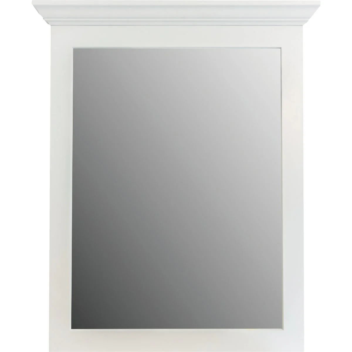 Certified CraftMark Shaker Retreat White 30 In. W x 36 In. H Vanity Mirror Stylish