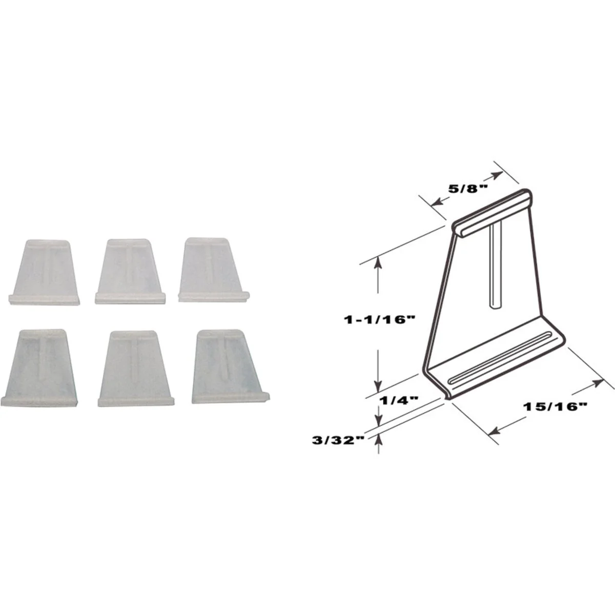 Fashionable Prime-Line White Spline Channel Pull Tab 25-Pack Trendy