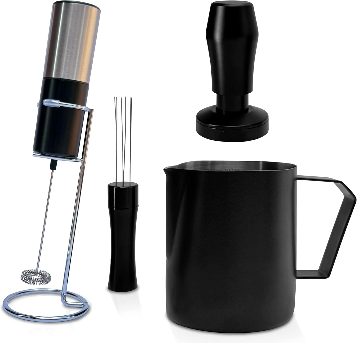 Refined WDT Tool Espresso Magnetic Espresso Tool Kit Coffee Tamper 51mm Milk Frother Handheld Frothing Pitcher Stainless Steel Electric Drink Mixer Wand Trusted