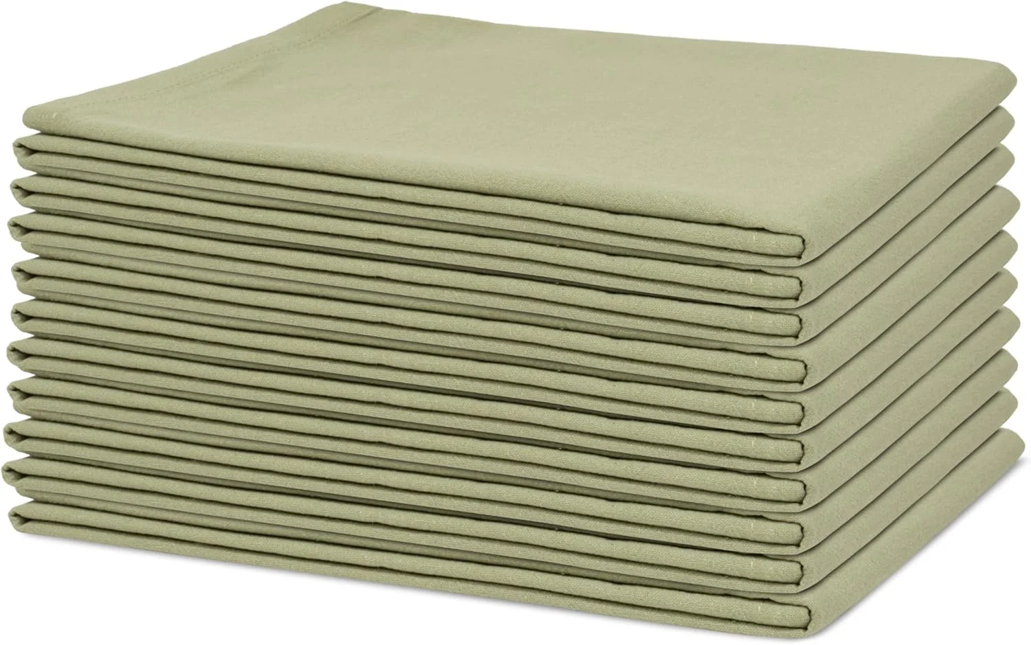 User-Friendly Organic Cotton Sage Flour Sack Kitchen Towels – 10 Pack 27 x27 Highly Absorbent Lint- Flour Sack Tea Towels for Baking Premium Material