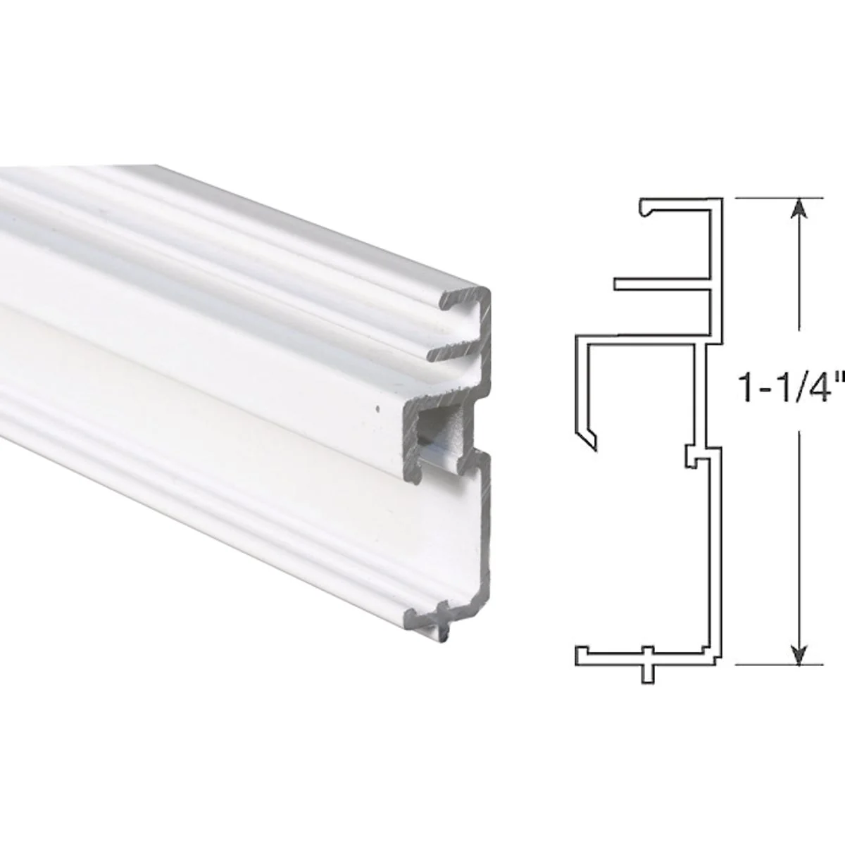 Stylish Prime-Line Make-2-Fit 1-1 4 x 72 White Aluminum Triple Track Screen Frame Secure