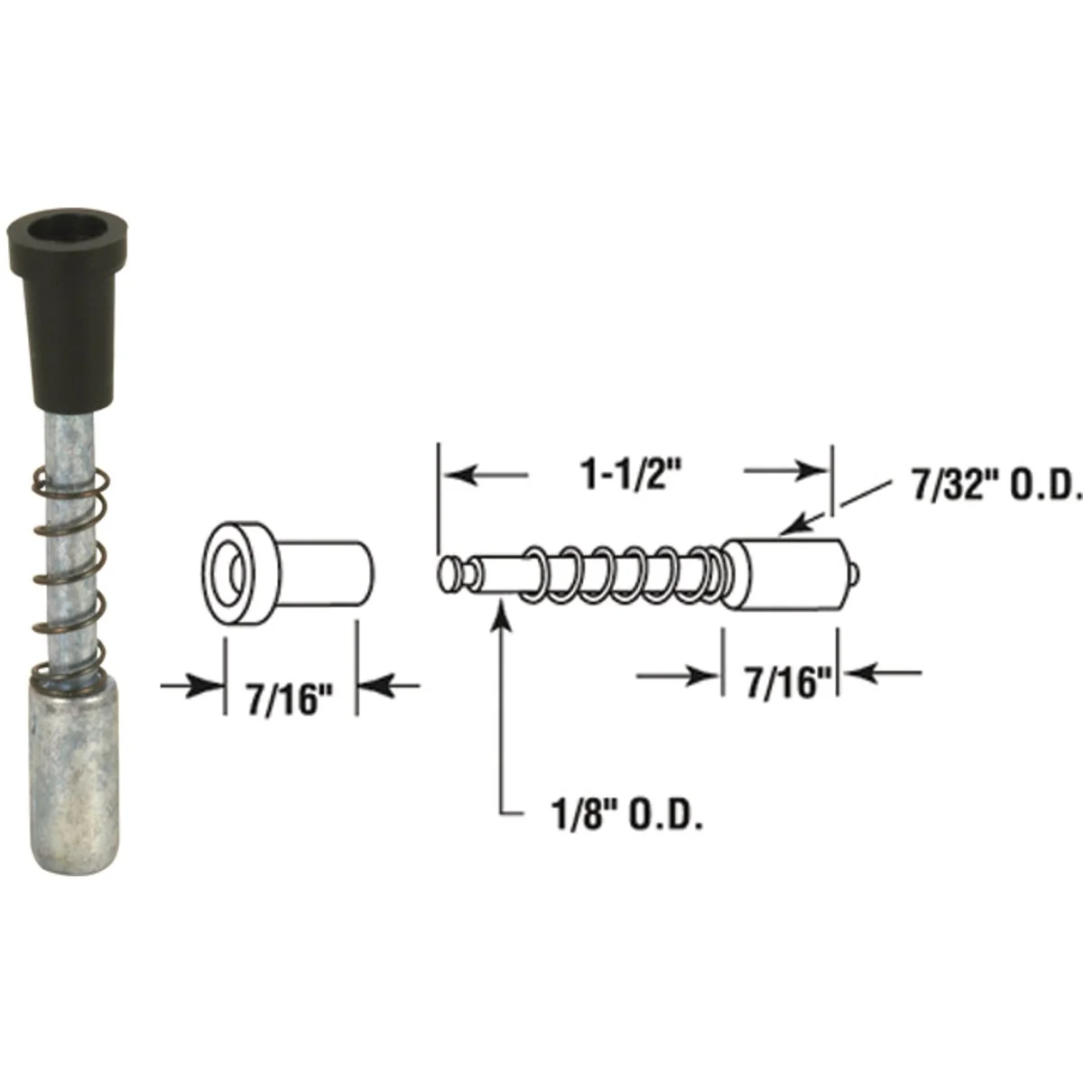 Eco-Friendly Prime-Line Silver Die-Cast Window Screen Repair Plunger Latch 25-Pack Practical