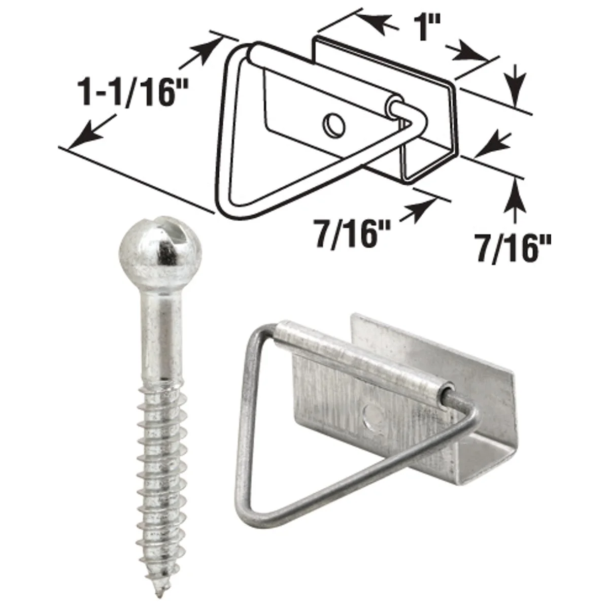 Expertly Made Prime-Line 7 16 In. Bottom Latch Screen Frame Fastener 4-Pack Powerful