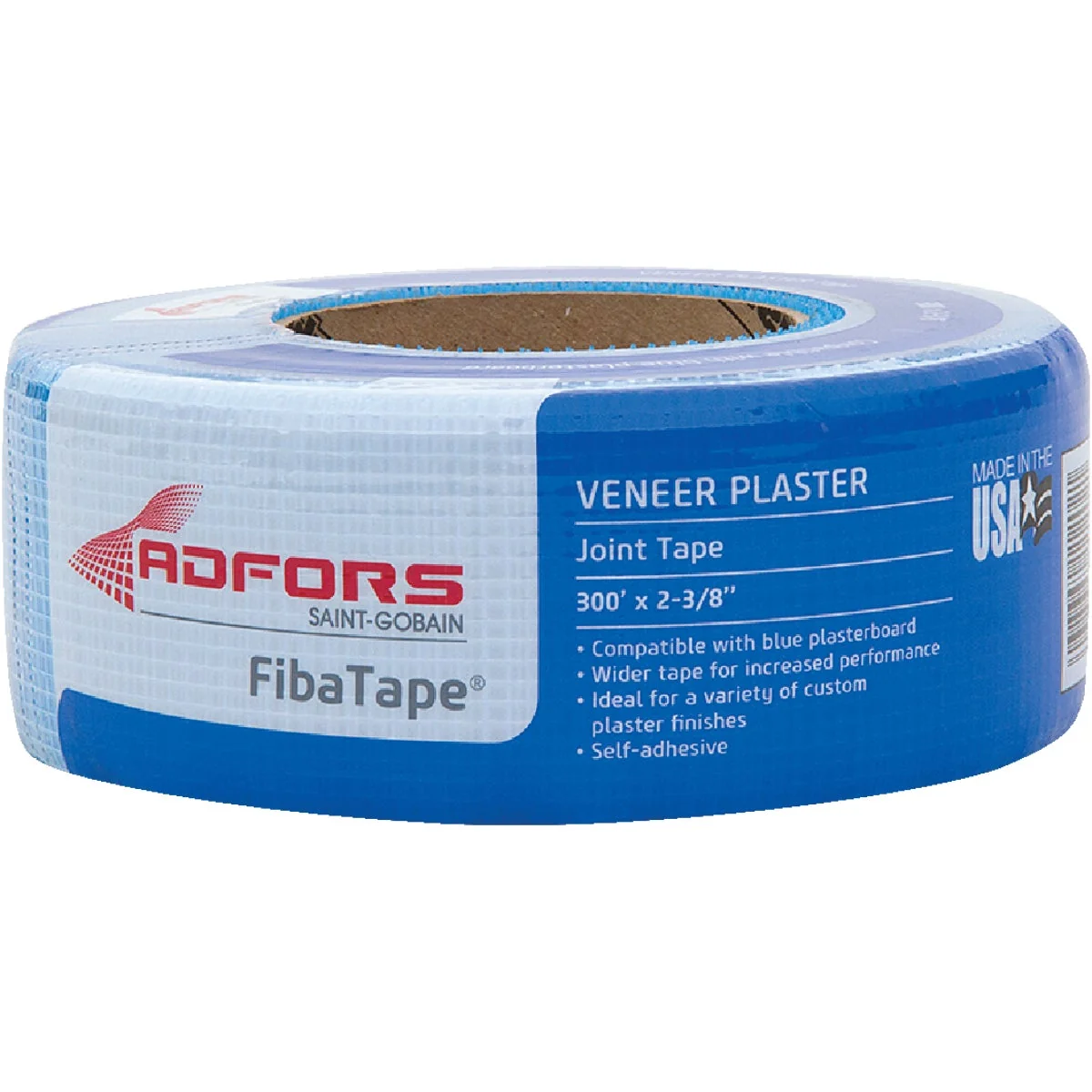 Natural FibaTape Veneer Plaster 2-3 8 In. x 300 Ft. Blue Joint Drywall Tape Excellent