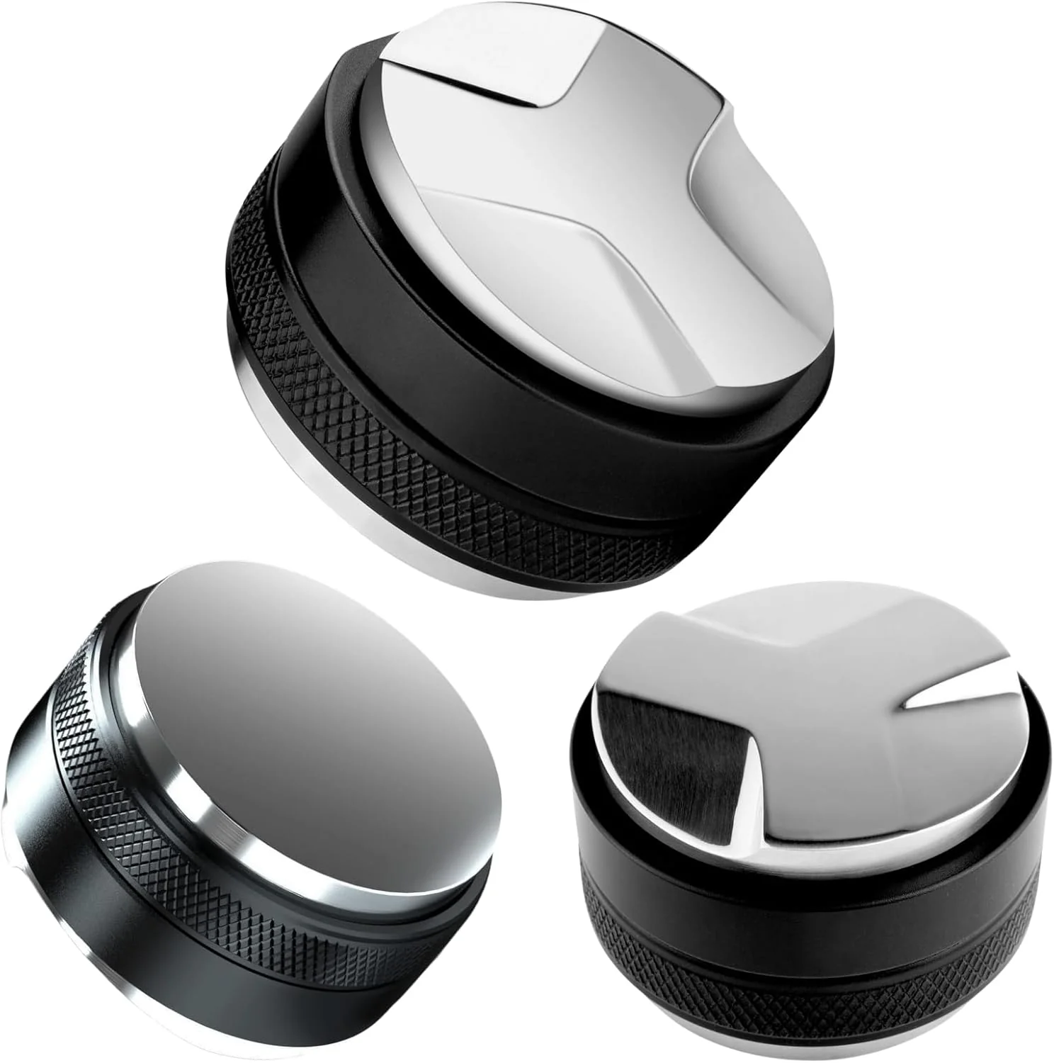 Easy-to-Use 54mm Coffee Tamper and Distributor Dual Head Coffee Leveler Fits for 54mm Breville Portafilter Adjustable Depth Espresso Hand Tampers Elegant
