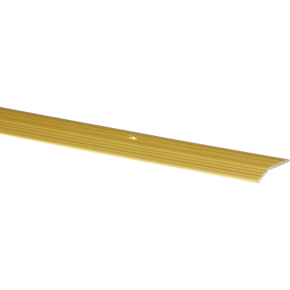 Efficient M-D Satin Brass Fluted 1-3 8 In. x 6 Ft. Aluminum Carpet Trim Bar Wide Original