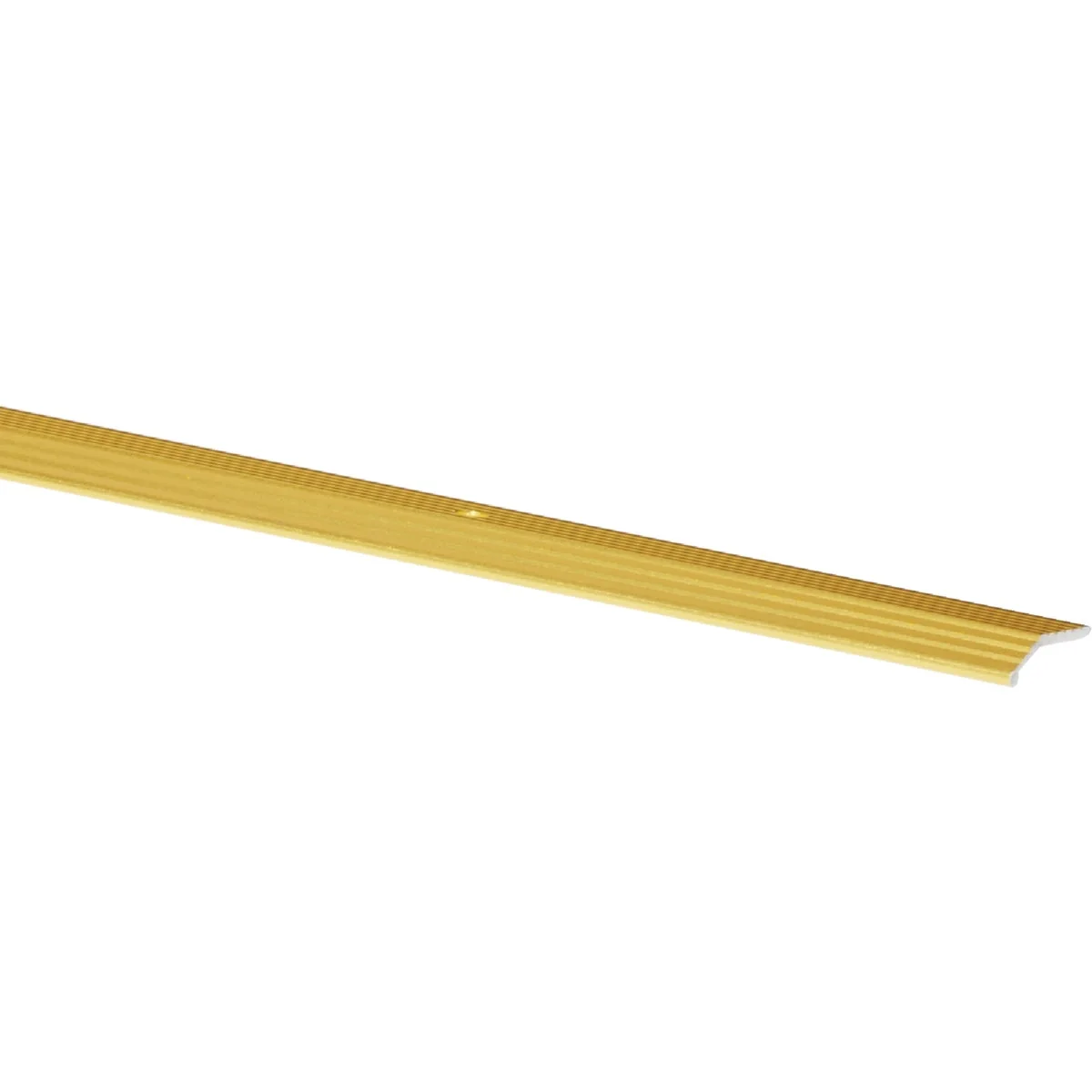 World-Class M-D Satin Brass Fluted 7 8 In. x 3 Ft. Aluminum Carpet Trim Bar Sustainable