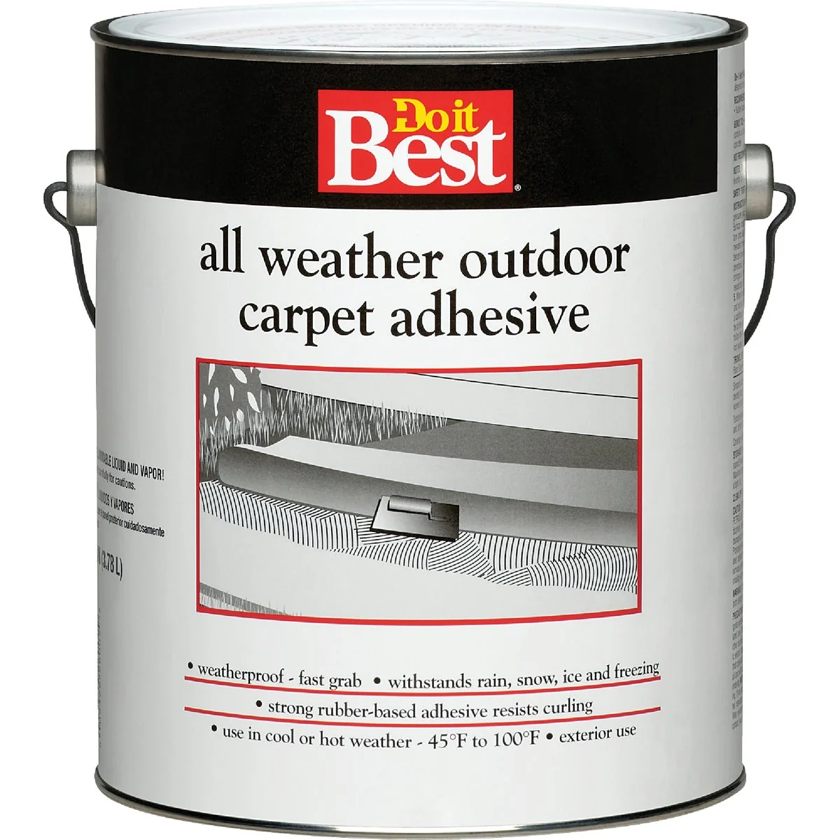 Soft Do it All Weather Outdoor Carpet Adhesive Gallon Excellent