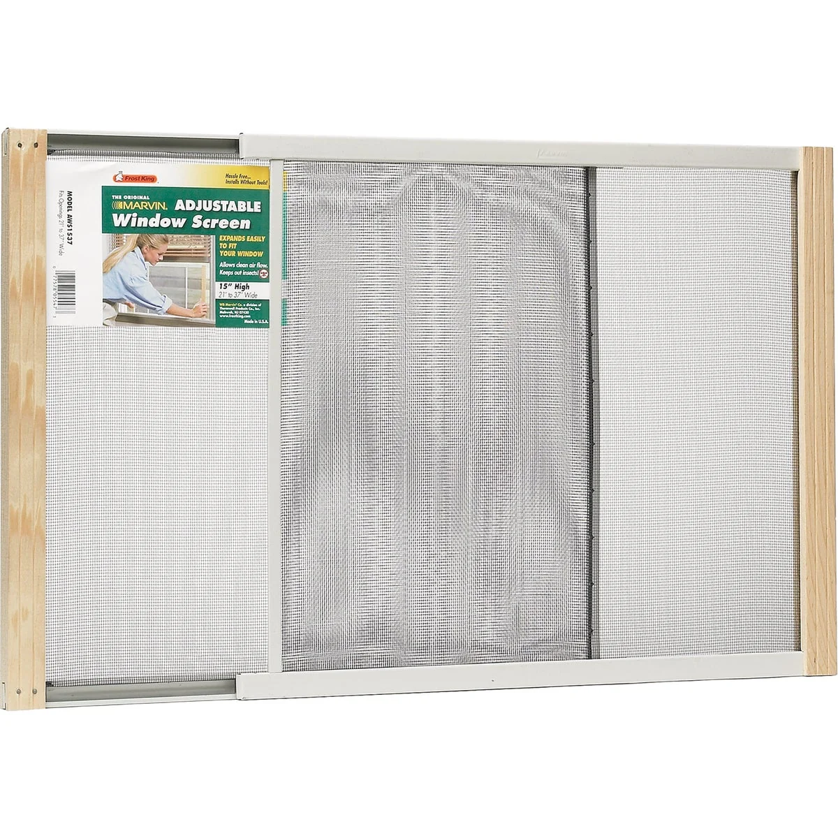 Trendy W.B. Marvin 15 In. x 21-37 In. Adjustable Window Screens by Frost King Responsible