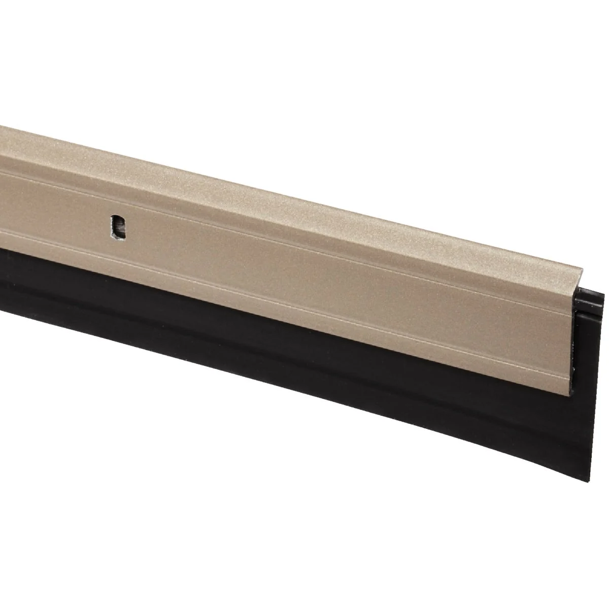 Dependable M-D 2 In. W. x 36 In. L. Satin Nickel Heavy-Duty Aluminum And Vinyl Door Sweep Traditional