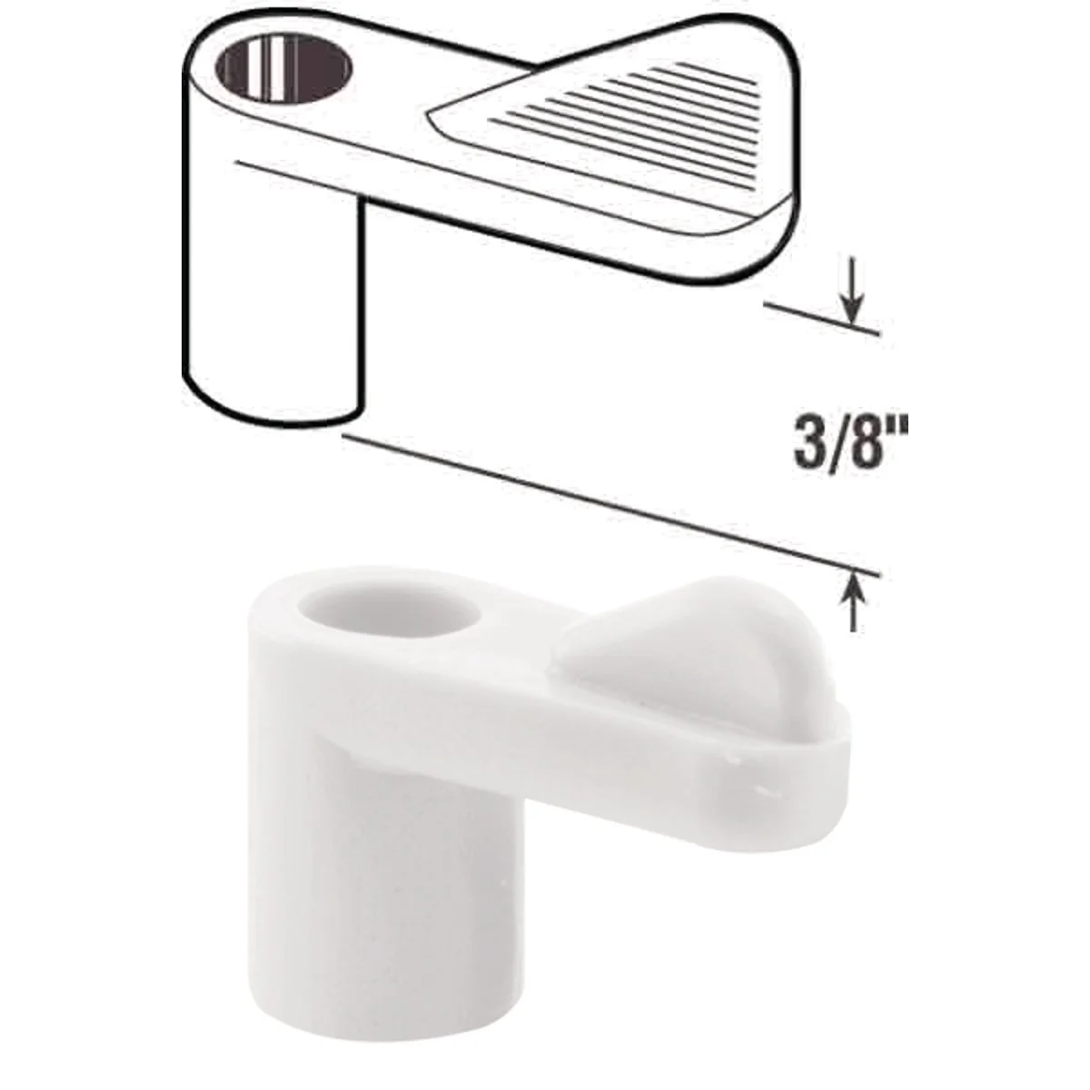 Luxury Prime-Line 3 8 In. White Swivel Plastic Screen Clips with Screws 12 Count Trendy