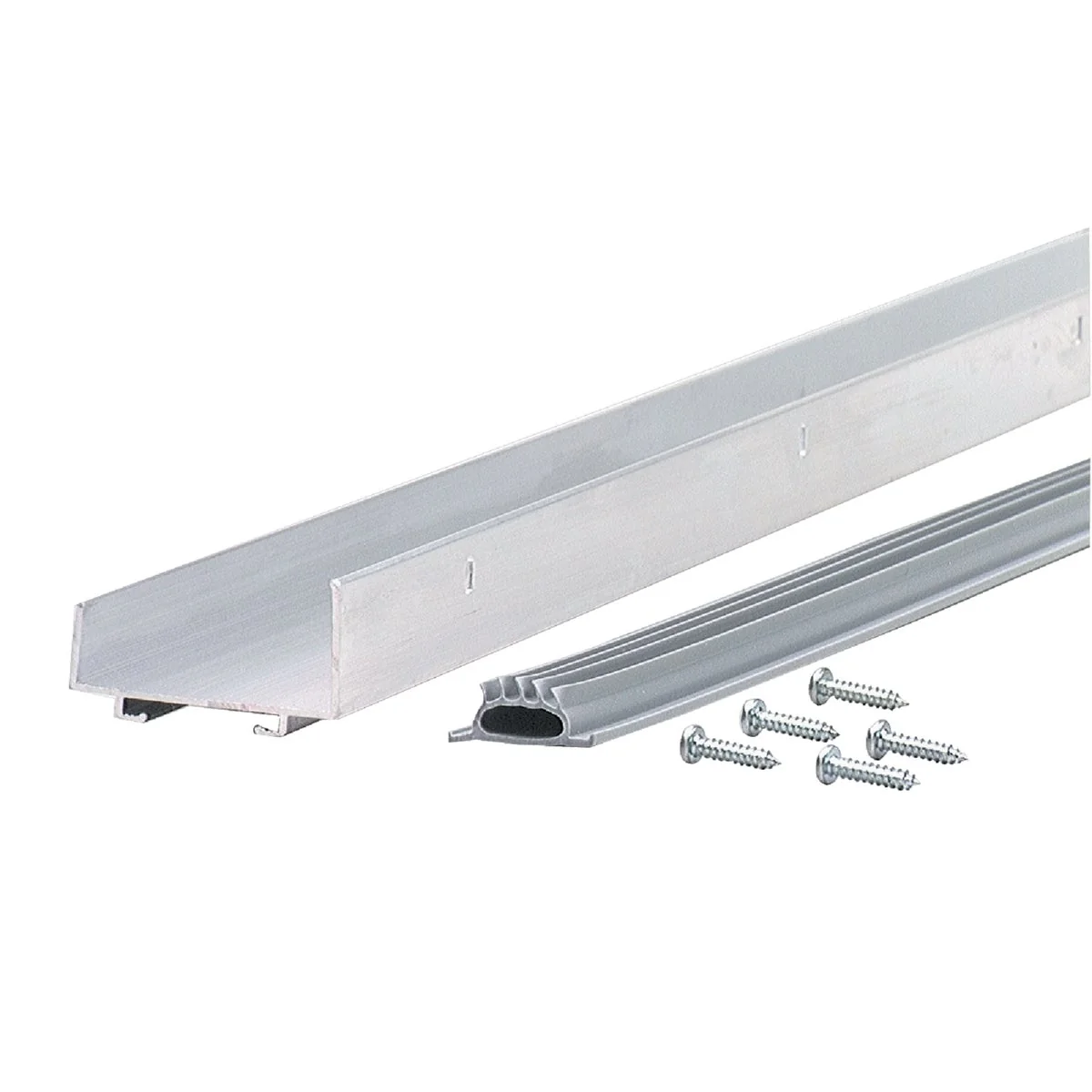 Lightweight M-D 2 In. W. x 1.25 In. H. x 36 In. L. Mill Vinyl U-Shaped Door Bottom with Vinyl Seal for 1-3 4 In. Door Casual