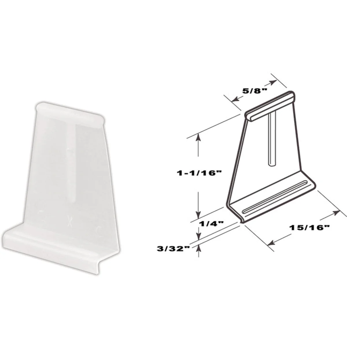 Fashionable Prime-Line White Spline Channel Pull Tab 6-Pack Organic