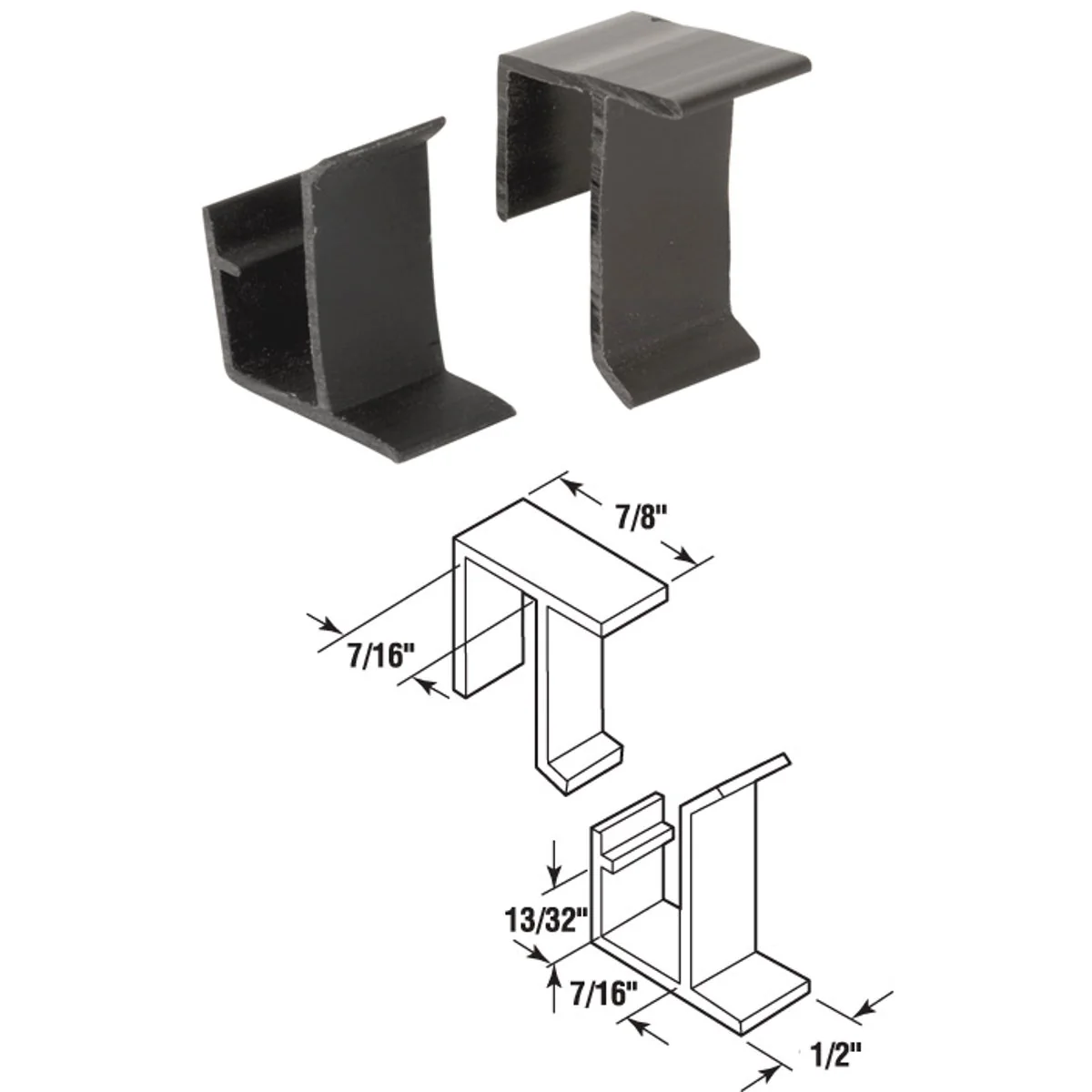 Organic Prime-Line Top Bottom Screen Retainer Clips 4 Sets Minimalist