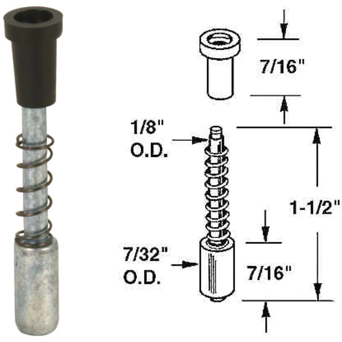 Fast Prime-Line Silver Die-Cast Window Screen Repair Plunger Latch 6-Pack Relaxed