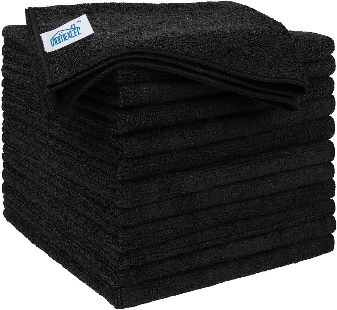 Reusable Homexcel Microfiber Cleaning Cloths 12 Pack Premium 16 x 16 inch Microfiber Towel for Cars Ultra Absorbent Car Washing Cloth Modern