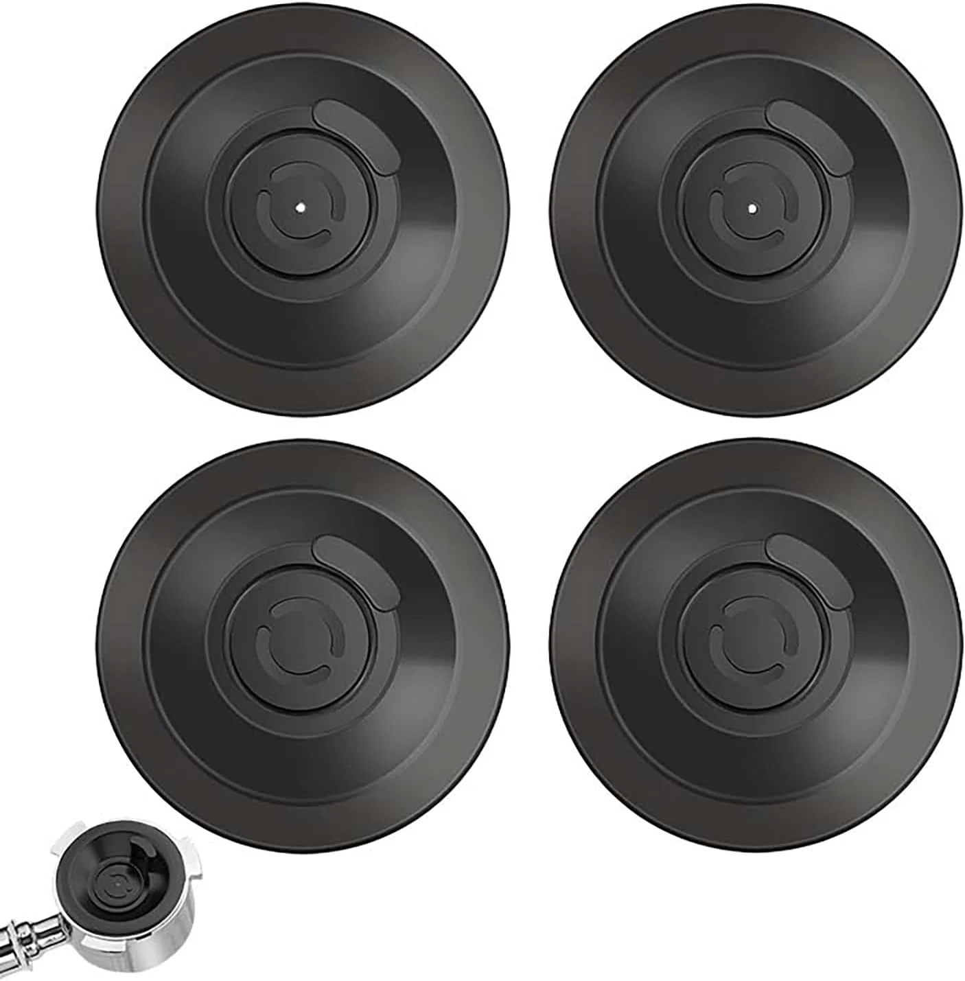 Superior Espresso Backflush Cleaning Disc Set for Breville Espresso Machines – 54mm 4 Pack 2 With Holes 2 Without Holes Compatible with Cleaning Tablets Innovative