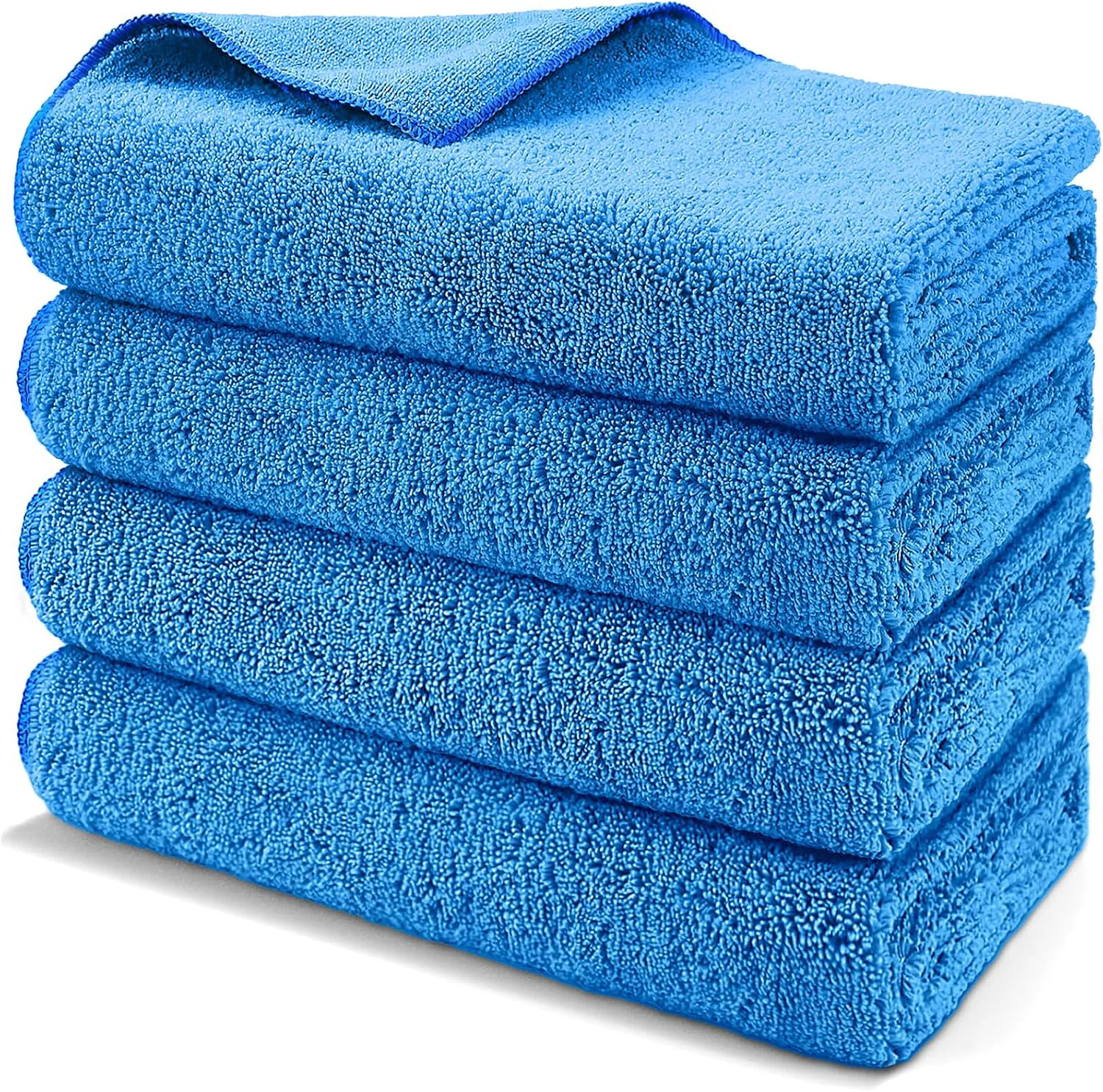 HOMEXCEL Professional Large Microfiber Car Drying Towels 4 Pack 31 x 24 Smooth