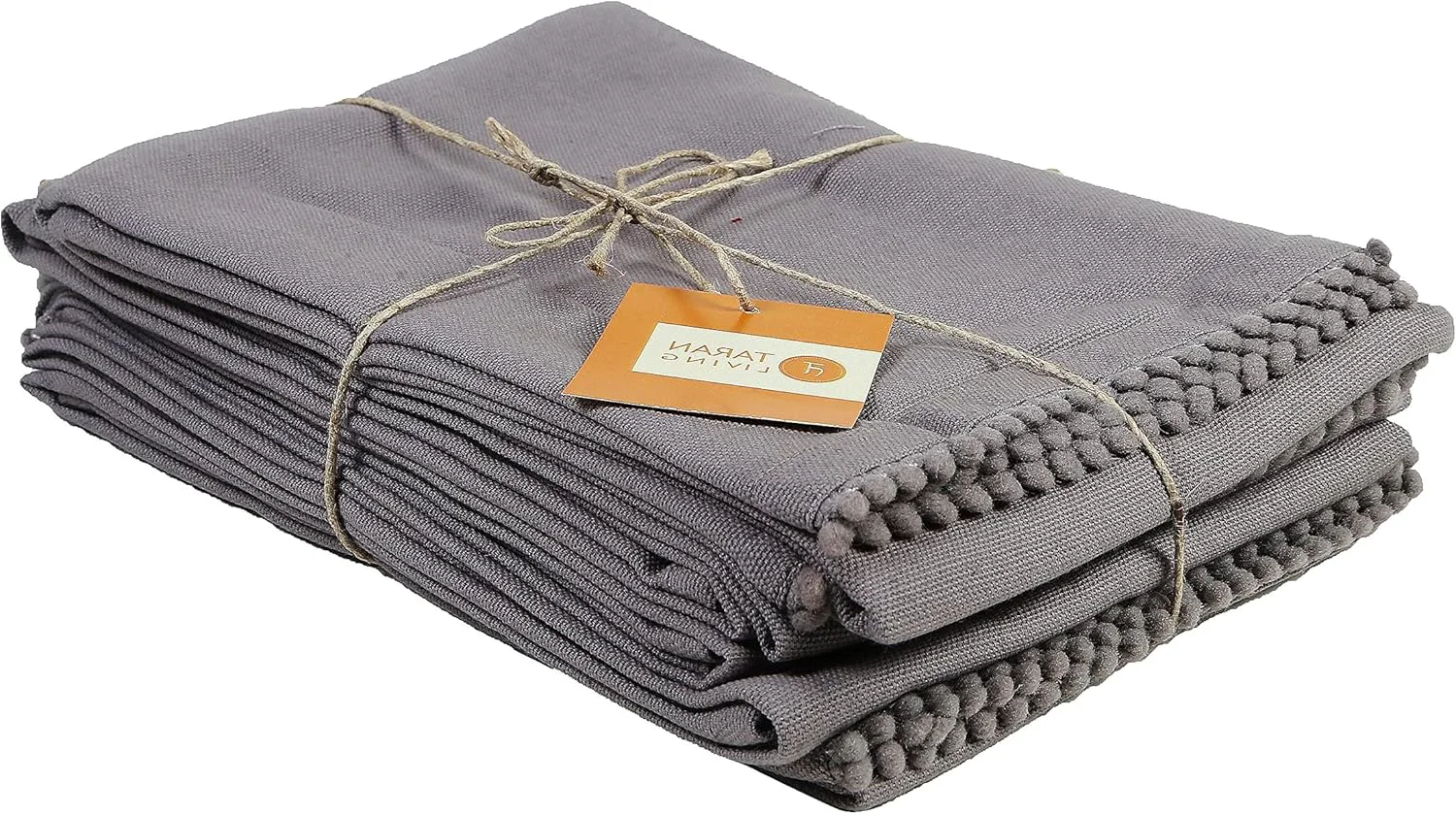 Natural Premium Cotton Kitchen Hand Towels – 18×28 Grey Pack of 6 Convenient