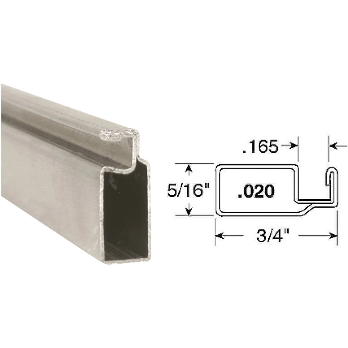 Detailed Prime-Line Make-2-Fit 3 4 x 5 16 x 94 Mill Aluminum Screen Frame Flexible