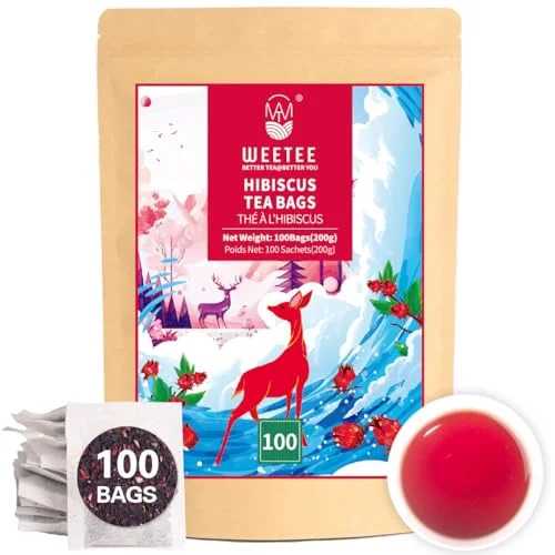 Selected Hibiscus Tea Bags 100ct 100 Count Detailed