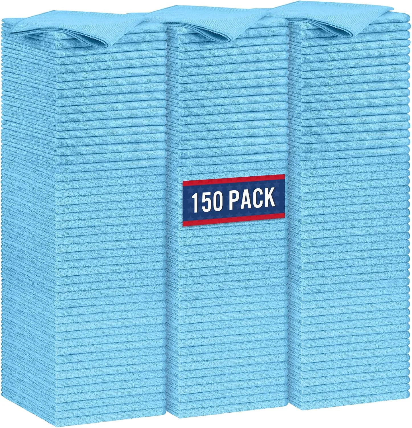 Eco-Friendly GLIMGLINT Microfiber Cleaning Cloth 150 Pack Towels for Cars 14 X12 Inch Premium