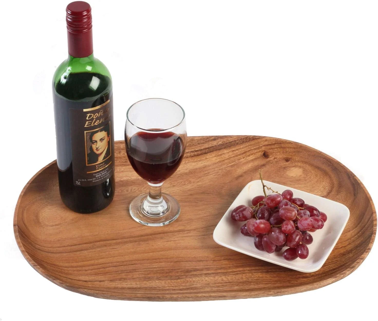 Environmentally Friendly Woodard amp Charles Acacia Wood XL Oval Serving Tray 12 x 18 12 Pack Serve Charcuterie Cheese Tapas Sushi Crudites Appetizers and More. For Home Entertaining Parties Events and Catering Official