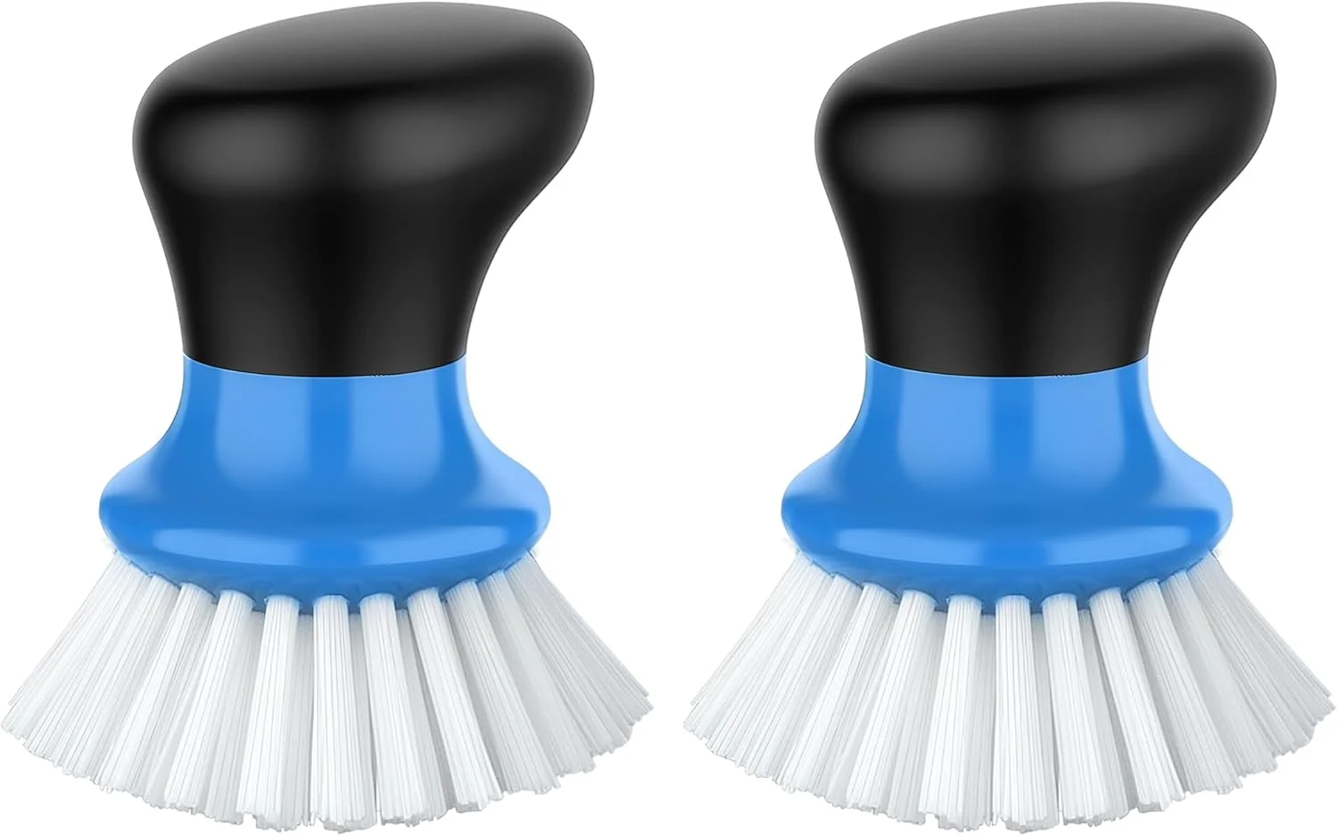 Organic MR.SIGA Dish Scrub Brush Palm Brush Dish Scrubber with Ergonomic Grip Kitchen Brushes for Dishes Blue Pack of 2 Advanced